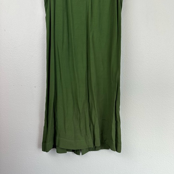 Madewell Heather Button Front Dress Green Medium - Picture 4 of 14